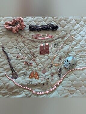 Assorted Women's Jewelry - Mixed Necklaces, Earrings, Rings, And Hair Pieces